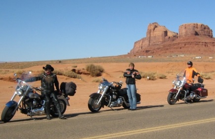 single Harley riders